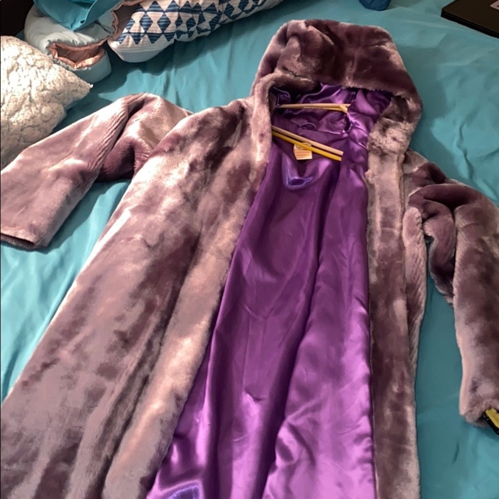 A beautiful royal purple coat!